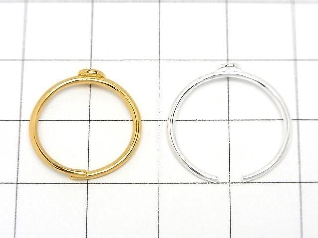 [Video] Silver925 Ring, Round Disc 4mm, No Coating, One Size Fits All, 1pc