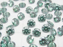 [Video] Moissanite AAA Loose stone Round Faceted 5x5mm [Green] 1pc