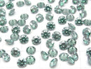 [Video] Moissanite AAA Loose stone Round Faceted 5x5mm [Green] 1pc
