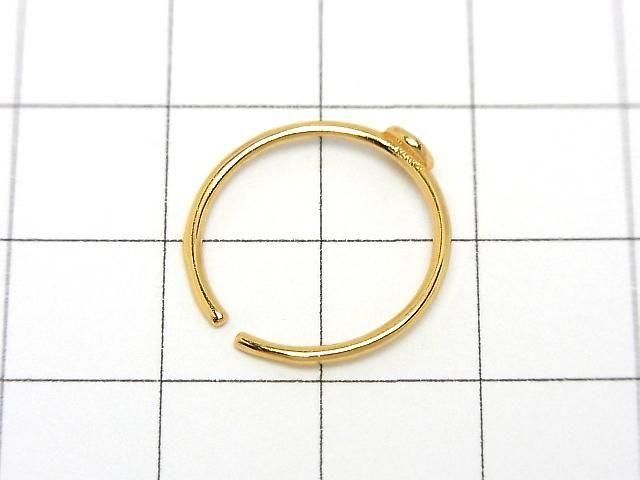 [Video] Silver925 Ring, Round, 4mm Disc, 18KGP, One Size Fits All, 1pc