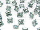 [Video] Moissanite AAA Loose stone Princess cut 5x5mm [Green] 1pc