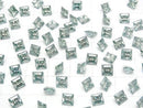 [Video] Moissanite AAA Loose stone Princess cut 5x5mm [Green] 1pc