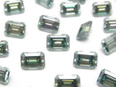 [Video] Moissanite AAA Loose stone Rectangle Faceted 7x5mm [Green] 1pc