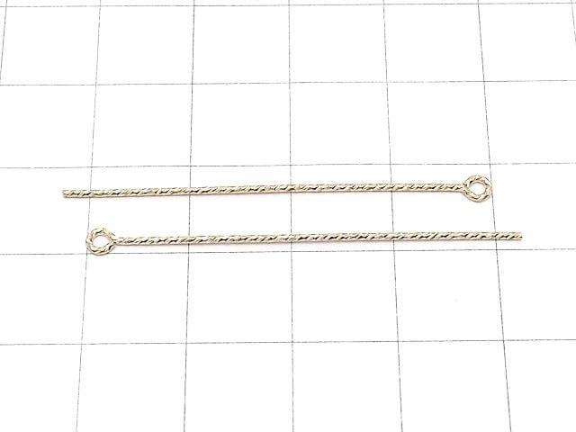 14KGF Eye Pin [0.76x44.5mm] Sparkle 1pc