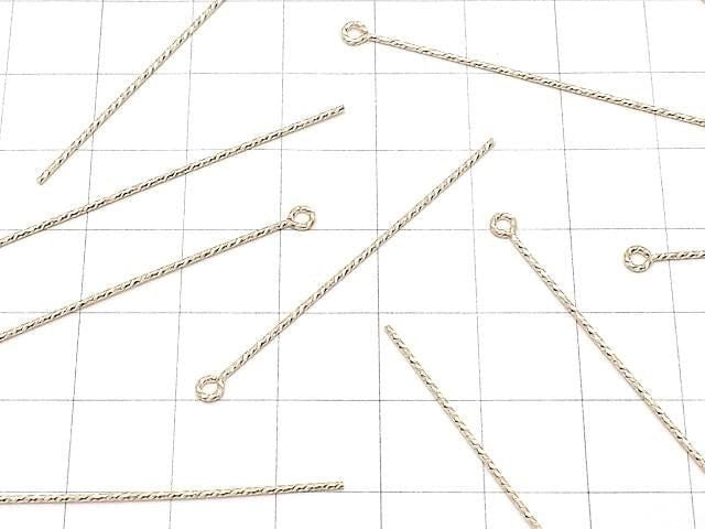 14KGF Eye Pin [0.76x44.5mm] Sparkle 1pc