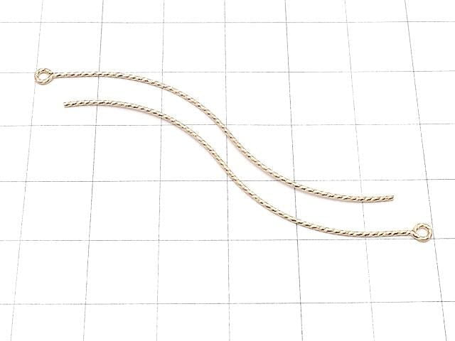 14KGF Eye Pin [0.76x61.5mm] Sparkle 1pc