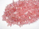 [Video] Crystal Natural Point Cut AB Coating Red Color 1 Strand Beads (aprx.15inch/37cm)