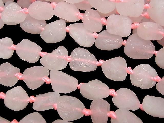 [Video]Rose Quartz AA++ Rough Nugget 1strand beads (aprx.16inch/40cm)