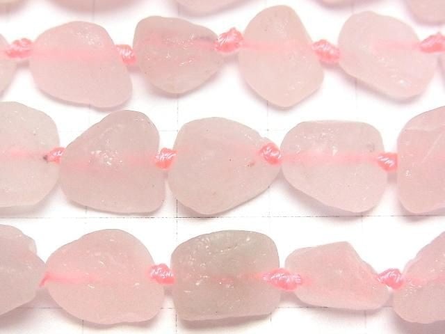 [Video]Rose Quartz AA++ Rough Nugget 1strand beads (aprx.16inch/40cm)