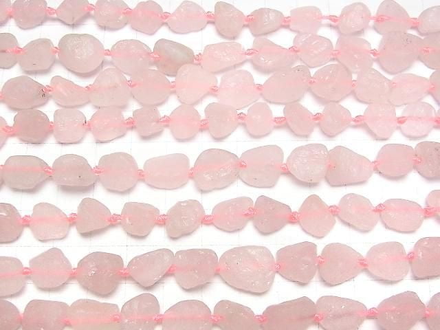[Video]Rose Quartz AA++ Rough Nugget 1strand beads (aprx.16inch/40cm)