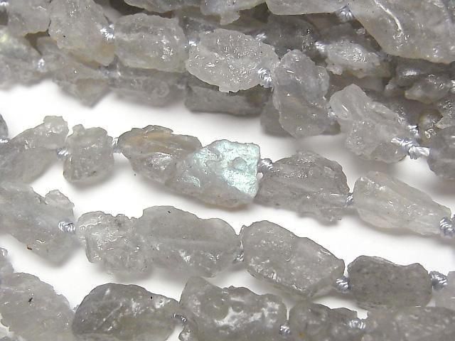[Video]Labradorite AA Rough Rock Nugget 1strand beads (aprx.15inch/38cm)