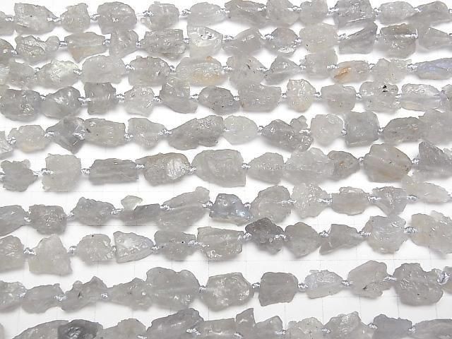 [Video]Labradorite AA Rough Rock Nugget 1strand beads (aprx.15inch/38cm)