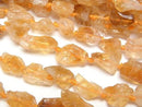 [Video]Citrine AA++ Rough Rock Nugget 1strand beads (aprx.15inch/38cm)