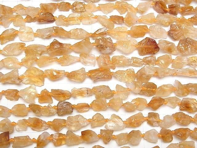 [Video]Citrine AA++ Rough Rock Nugget 1strand beads (aprx.15inch/38cm)