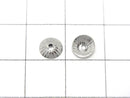 Metal parts bead cap 6x6x1.6mm silver color 10pcs