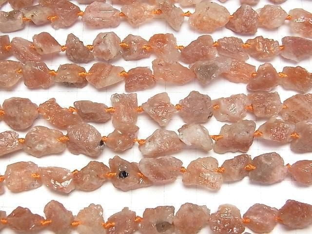 [Video]Sunstone AA Rough Rock Nugget 1strand beads (aprx.15inch/38cm)