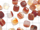 [Video] Mixed Carnelian Loose stone Square Faceted 10x10mm 3pcs