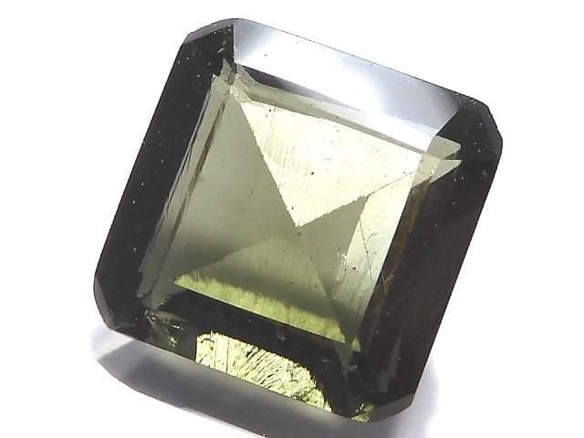 [Video][One of a kind] High Quality Moldavite AAA Faceted Loose stone 1pc NO.130