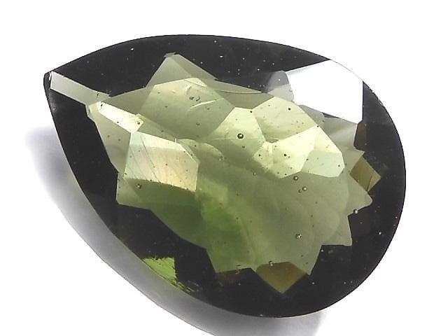 [Video][One of a kind] High Quality Moldavite AAA Faceted Loose stone 1pc NO.140