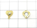 Metal Parts Magnetic Clasp with Jump Ring  Heart 8x8.5x6mm 5pairs