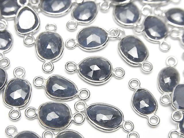 [Video]High Quality Blue Sapphire AA++ Bezel Setting Freeform Rose Cut [Both Side] Silver925 3pcs