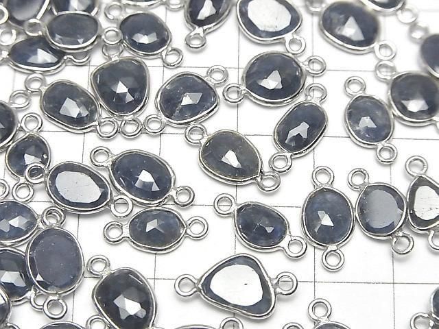 [Video]High Quality Blue Sapphire AA++ Bezel Setting Freeform Rose Cut [Both Side] Silver925 3pcs