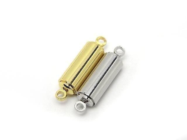 Metal parts, Jump Ring with magnetic clasp, 18x5x5mm, 5 pairs
