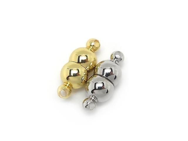 Metal parts Magnetic Clasp with Jump Ring  15x6x6mm 5pairs