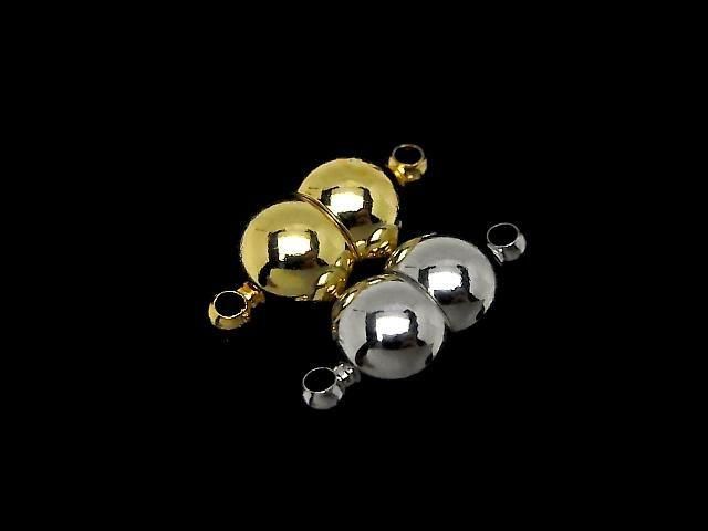 Metal parts Magnetic Clasp with Jump Ring  18x8x8mm 5pairs
