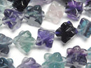 [Video] Multicolor Fluorite AA++ Star Dice Shape 16x16mm half or 1strand beads (aprx.15inch/36cm)