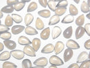 [Video] Gray Onyx AAA Pear shape Cabochon 6x4mm 5pcs
