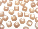 [Video] Peach Moonstone AAA- Square Cabochon 6x6mm 5pcs