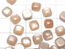 [Video] Peach Moonstone AAA- Square Cabochon 6x6mm 5pcs