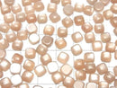 [Video] Peach Moonstone AAA- Square Cabochon 6x6mm 5pcs