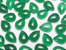 [Video] Green Onyx AAA Pear shape Cabochon 8x6mm 4pcs