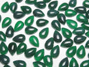 [Video] Green Onyx AAA Pear shape Cabochon 12x8mm 4pcs
