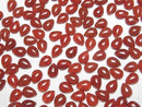 [Video] Red Agate AAA Pear shape Cabochon 8x6mm 4pcs