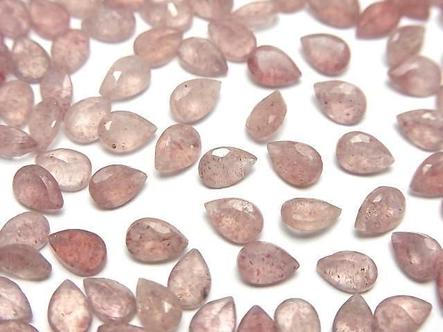 [Video]High Quality Pink Epidote AA++ Loose stone Pear shape Faceted 6x4mm 10pcs