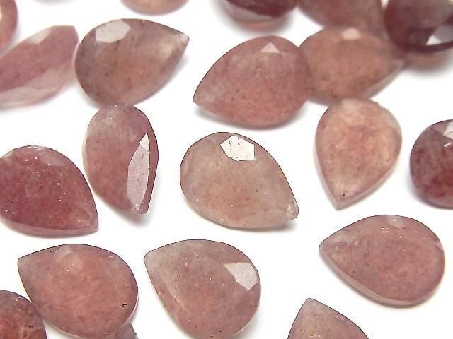 [Video]High Quality Pink Epidote AA++ Loose stone Pear shape Faceted 14x10mm 2pcs