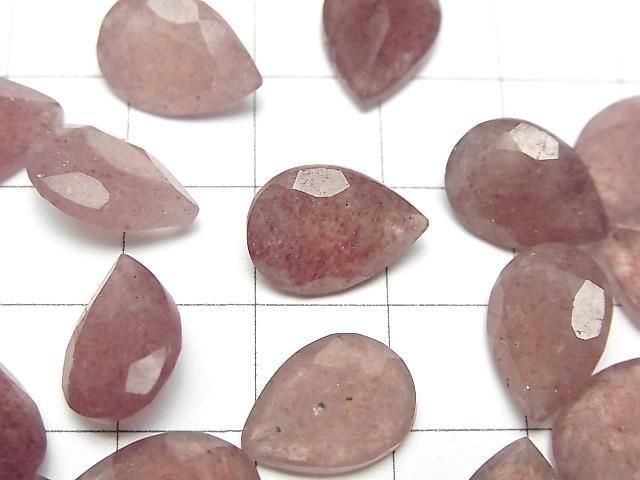 [Video]High Quality Pink Epidote AA++ Loose stone Pear shape Faceted 14x10mm 2pcs