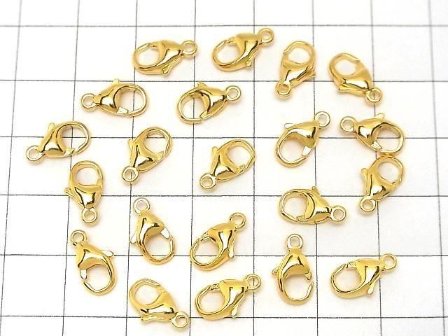Silver925  Oval Lobster  9mm,11mm,13mm 18KGP 1pc