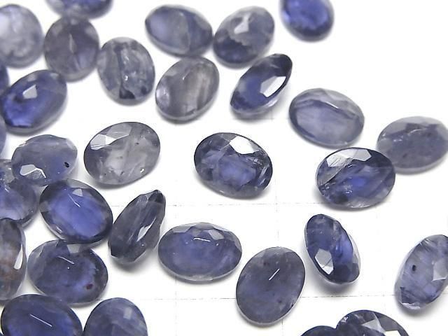 [Video]Iolite AA++ Loose stone Oval Faceted 8x6mm 3pcs