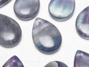 [Video] Multicolor Fluorite AA++ Pear shape 25x17mm 2pcs