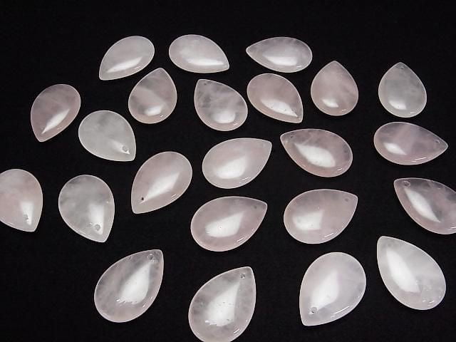 [Video]Rose Quartz AA++ Pear shape 25x17mm 2pcs