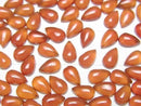 [Video]Carnelian AAA Pear shape Cabochon 6x4mm 5pcs