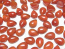 [Video]Carnelian AAA Pear shape Cabochon 8x6mm 4pcs