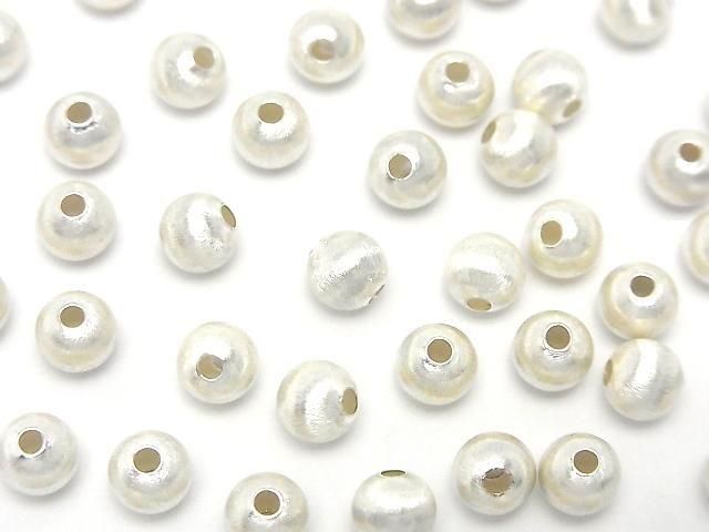 Silver 925 Round Hairline Finish [4mm][5mm][6mm][8mm] No Coating 2pcs