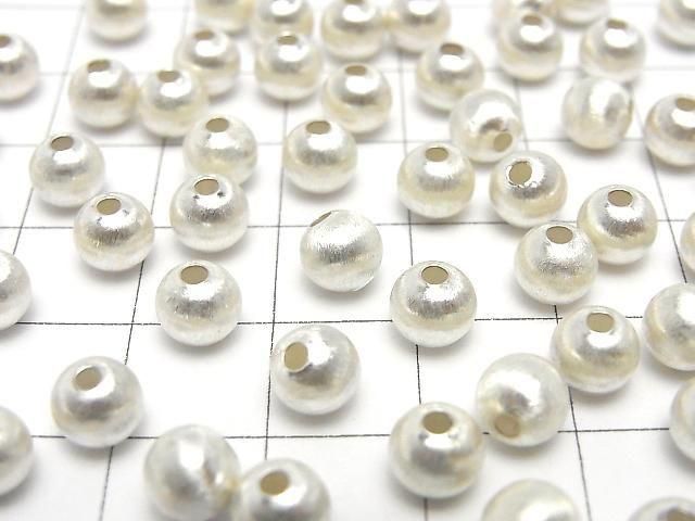 Silver 925 Round Hairline Finish [4mm][5mm][6mm][8mm] No Coating 2pcs