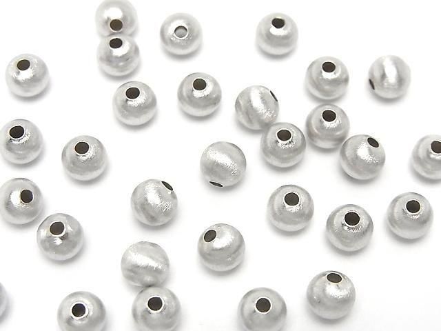 Silver 925 Round Hairline Finish [4mm][5mm][6mm][8mm] Rhodium Plated 2pcs