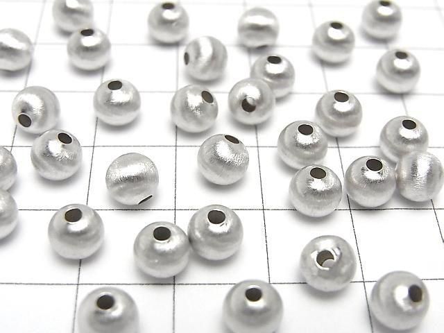 Silver 925 Round Hairline Finish [4mm][5mm][6mm][8mm] Rhodium Plated 2pcs